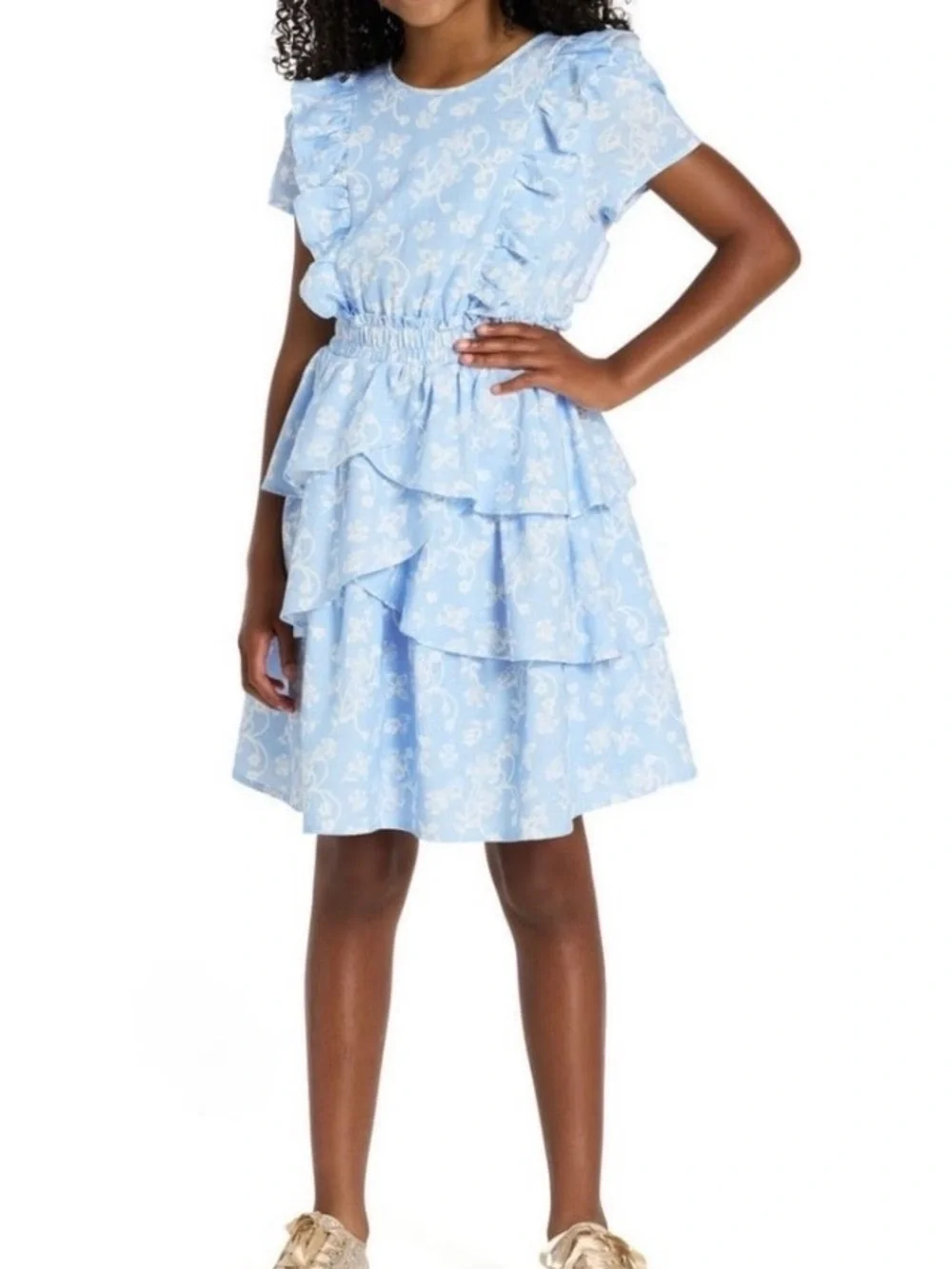 Scotch & Soda Girls Woven Dress sz 4/5 NWT